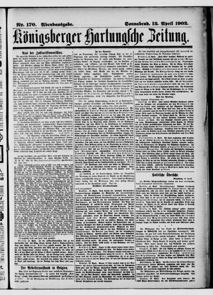 Königsberger Hartungsche Zeitung vom 12.04.1902
