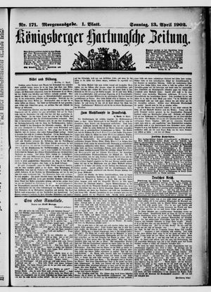 Königsberger Hartungsche Zeitung vom 13.04.1902