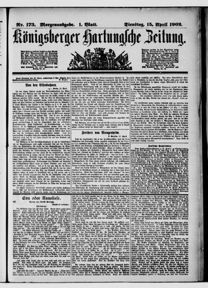 Königsberger Hartungsche Zeitung vom 15.04.1902