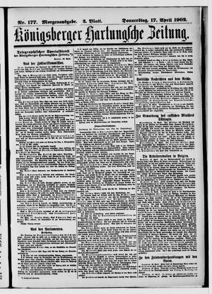 Königsberger Hartungsche Zeitung vom 17.04.1902