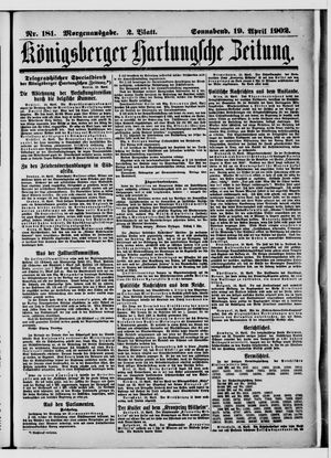 Königsberger Hartungsche Zeitung vom 19.04.1902