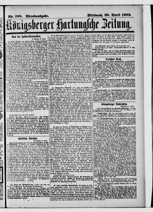 Königsberger Hartungsche Zeitung vom 23.04.1902
