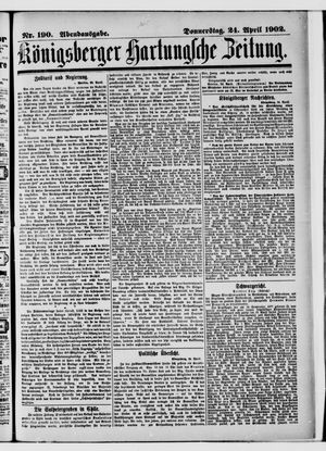 Königsberger Hartungsche Zeitung vom 24.04.1902