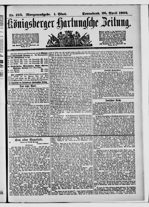 Königsberger Hartungsche Zeitung vom 26.04.1902