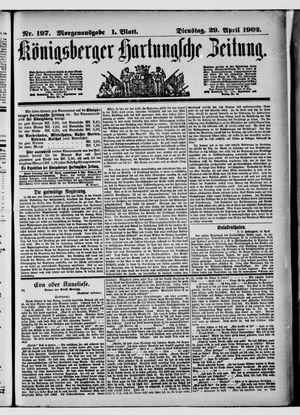Königsberger Hartungsche Zeitung vom 29.04.1902