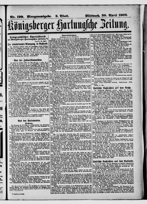 Königsberger Hartungsche Zeitung vom 30.04.1902