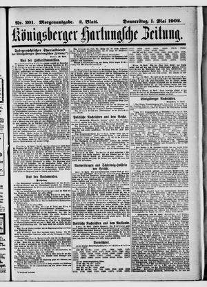 Königsberger Hartungsche Zeitung vom 01.05.1902