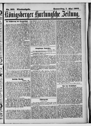 Königsberger Hartungsche Zeitung vom 01.05.1902