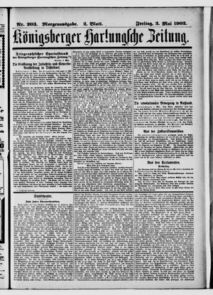 Königsberger Hartungsche Zeitung vom 02.05.1902
