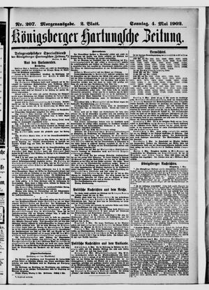 Königsberger Hartungsche Zeitung vom 04.05.1902