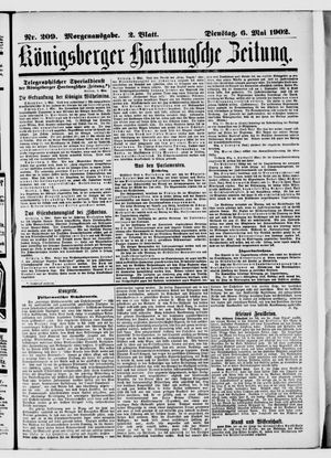 Königsberger Hartungsche Zeitung vom 06.05.1902