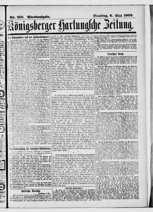 Königsberger Hartungsche Zeitung vom 06.05.1902