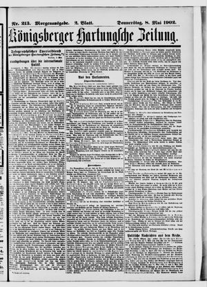 Königsberger Hartungsche Zeitung vom 08.05.1902