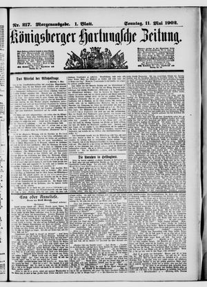 Königsberger Hartungsche Zeitung vom 11.05.1902
