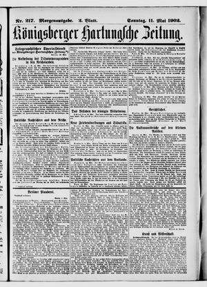 Königsberger Hartungsche Zeitung vom 11.05.1902