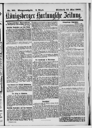 Königsberger Hartungsche Zeitung vom 14.05.1902