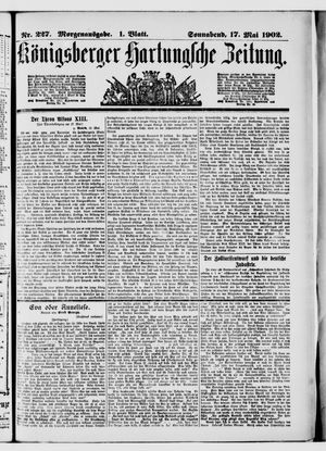 Königsberger Hartungsche Zeitung vom 17.05.1902