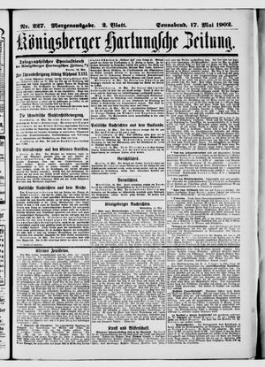 Königsberger Hartungsche Zeitung vom 17.05.1902