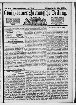 Königsberger Hartungsche Zeitung vom 21.05.1902