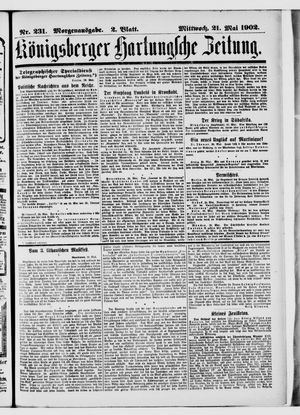 Königsberger Hartungsche Zeitung vom 21.05.1902