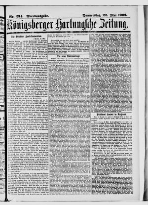 Königsberger Hartungsche Zeitung vom 22.05.1902