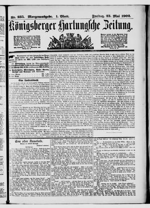 Königsberger Hartungsche Zeitung on May 23, 1902