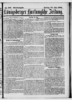 Königsberger Hartungsche Zeitung on May 23, 1902