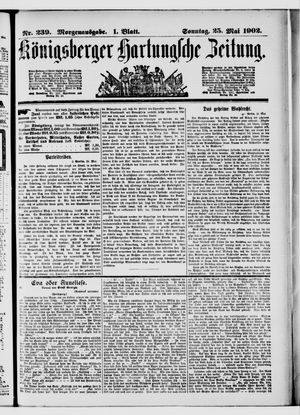 Königsberger Hartungsche Zeitung vom 25.05.1902