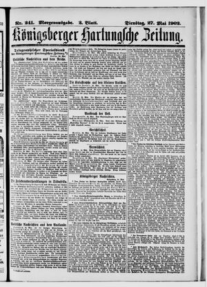 Königsberger Hartungsche Zeitung vom 27.05.1902