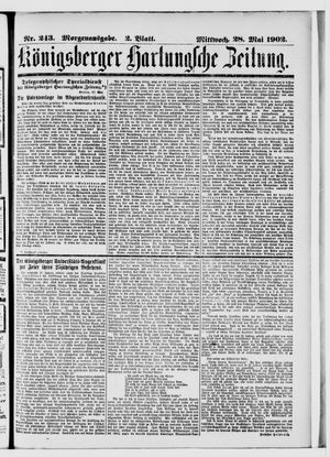 Königsberger Hartungsche Zeitung vom 28.05.1902