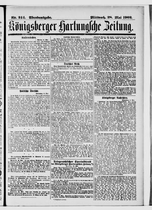 Königsberger Hartungsche Zeitung vom 28.05.1902