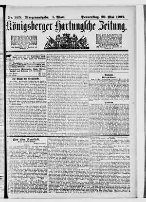 Königsberger Hartungsche Zeitung vom 29.05.1902