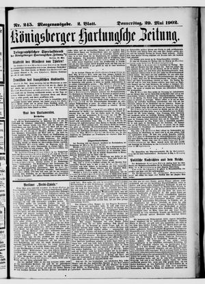 Königsberger Hartungsche Zeitung vom 29.05.1902