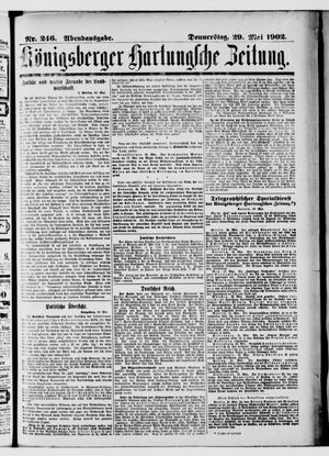 Königsberger Hartungsche Zeitung on May 29, 1902