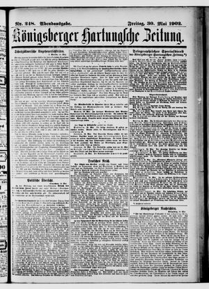 Königsberger Hartungsche Zeitung on May 30, 1902