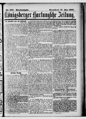 Königsberger Hartungsche Zeitung vom 31.05.1902