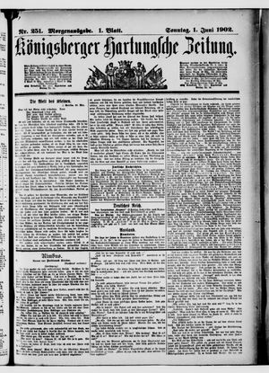 Königsberger Hartungsche Zeitung vom 01.06.1902