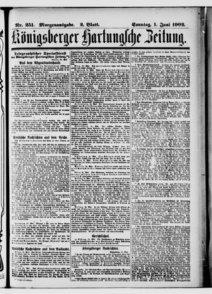 Königsberger Hartungsche Zeitung vom 01.06.1902