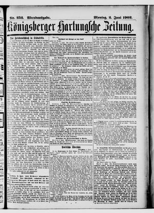 Königsberger Hartungsche Zeitung vom 02.06.1902