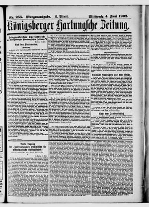Königsberger Hartungsche Zeitung vom 04.06.1902