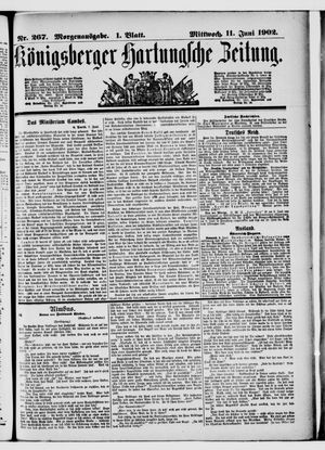 Königsberger Hartungsche Zeitung vom 11.06.1902