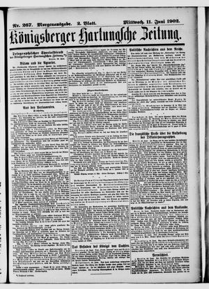 Königsberger Hartungsche Zeitung vom 11.06.1902