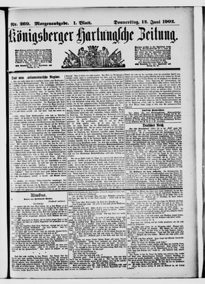 Königsberger Hartungsche Zeitung vom 12.06.1902