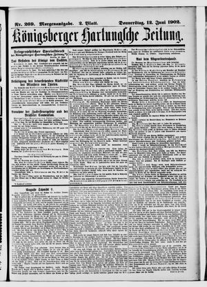 Königsberger Hartungsche Zeitung vom 12.06.1902