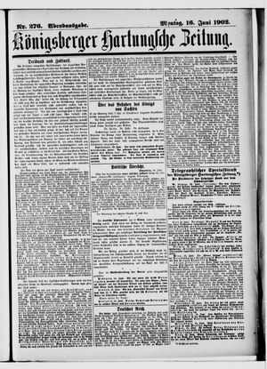 Königsberger Hartungsche Zeitung vom 16.06.1902
