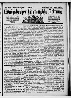 Königsberger Hartungsche Zeitung vom 18.06.1902