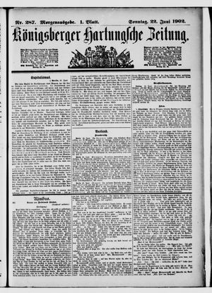 Königsberger Hartungsche Zeitung vom 22.06.1902