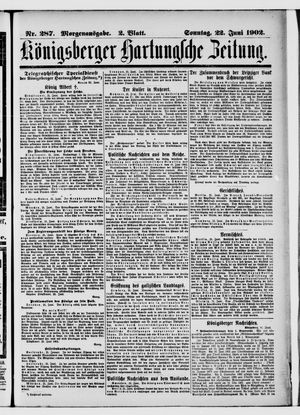 Königsberger Hartungsche Zeitung vom 22.06.1902
