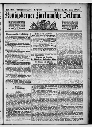 Königsberger Hartungsche Zeitung vom 25.06.1902
