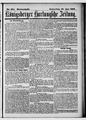 Königsberger Hartungsche Zeitung vom 26.06.1902